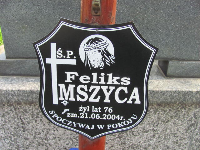 Feliks Mszyca 1929 Częstochowa - Grobonet - Wyszukiwarka osób pochowanych