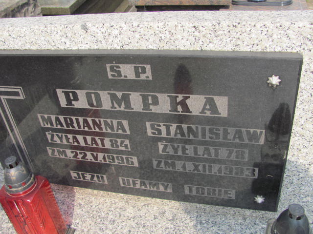 Marianna Pompka 1912 Częstochowa - Grobonet - Wyszukiwarka osób pochowanych