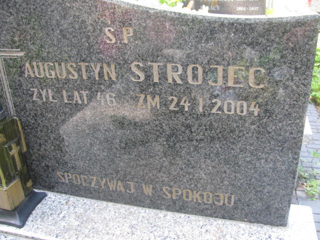 Augustyn Strojec 1958 Częstochowa - Grobonet - Wyszukiwarka osób pochowanych
