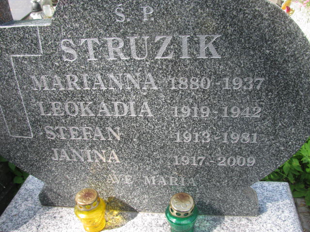  Struzik 1917 Częstochowa - Grobonet - Wyszukiwarka osób pochowanych