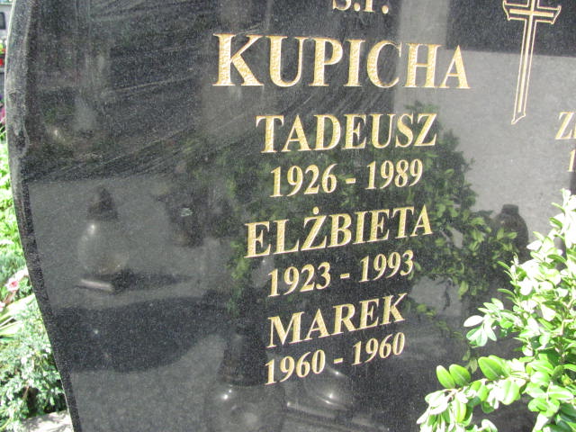 Tadeusz Kupicha 1926 Częstochowa - Grobonet - Wyszukiwarka osób pochowanych