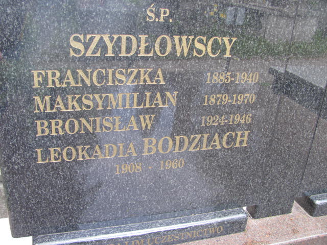  Szydłowski 1879 Częstochowa - Grobonet - Wyszukiwarka osób pochowanych