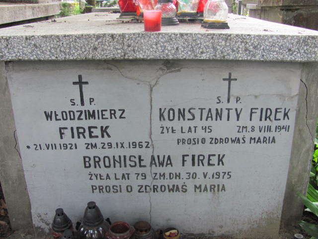 Bronisława Firek 1895 Częstochowa - Grobonet - Wyszukiwarka osób pochowanych