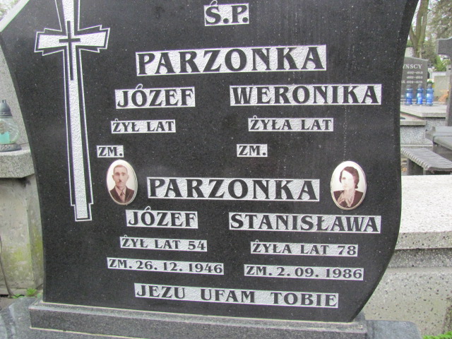 Józef Parzonka 1930 Częstochowa - Grobonet - Wyszukiwarka osób pochowanych
