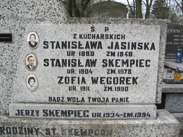 Stanisława Jasińska 1889 Częstochowa - Grobonet - Wyszukiwarka osób pochowanych