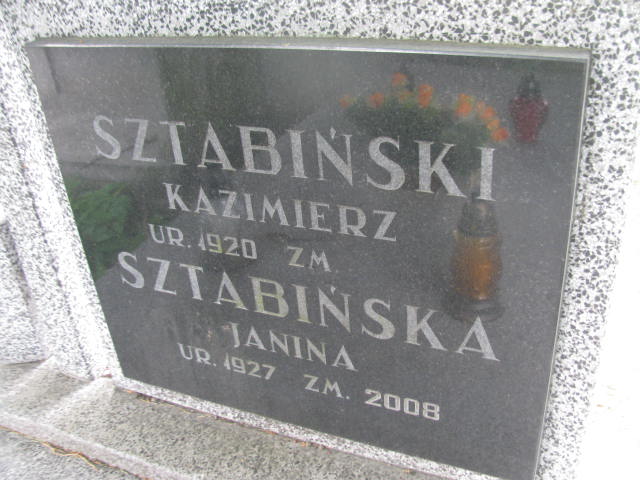 Kazimierz SZtabiński 1920 Częstochowa - Grobonet - Wyszukiwarka osób pochowanych