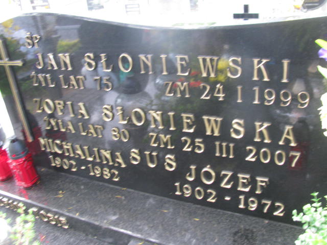 Zofia Słoniewska 1927 Częstochowa - Grobonet - Wyszukiwarka osób pochowanych