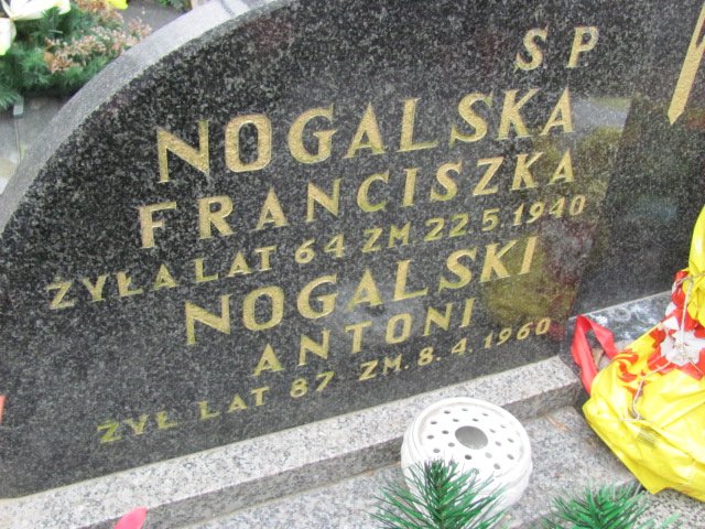Franciszka Nogalska Częstochowa - Grobonet - Wyszukiwarka osób pochowanych