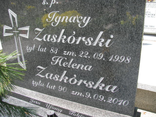 Ignacy Zaskórski 1915 Częstochowa - Grobonet - Wyszukiwarka osób pochowanych