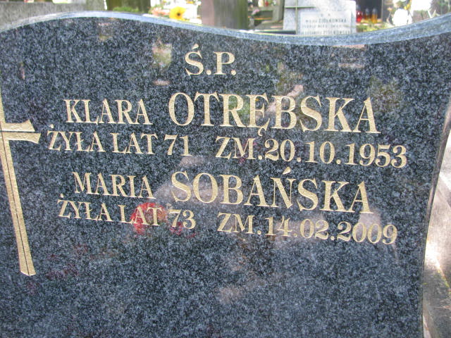 Maria Sobańska 1936 Częstochowa - Grobonet - Wyszukiwarka osób pochowanych