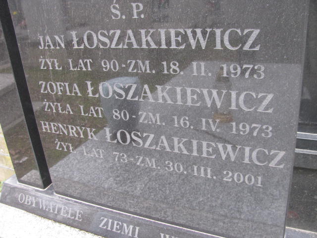 Henryk Łoszakiewicz 1928 Częstochowa - Grobonet - Wyszukiwarka osób pochowanych