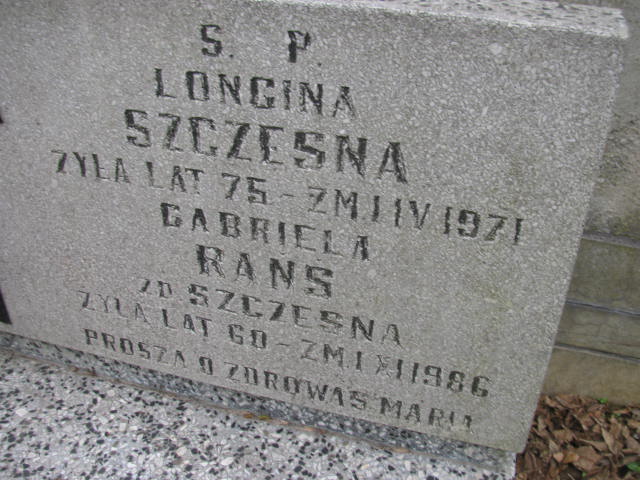 Longina Szczęsna 1896 Częstochowa - Grobonet - Wyszukiwarka osób pochowanych