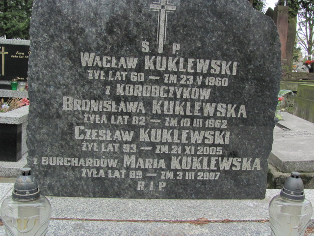 Czesław Kuklewski 1912 Częstochowa - Grobonet - Wyszukiwarka osób pochowanych