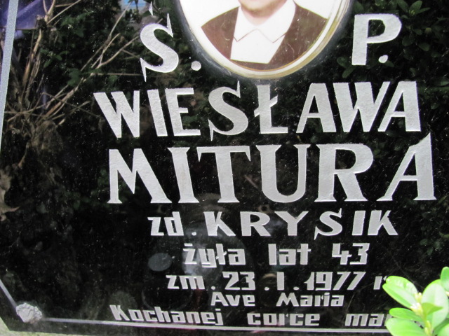  Mitura 1960 Częstochowa - Grobonet - Wyszukiwarka osób pochowanych