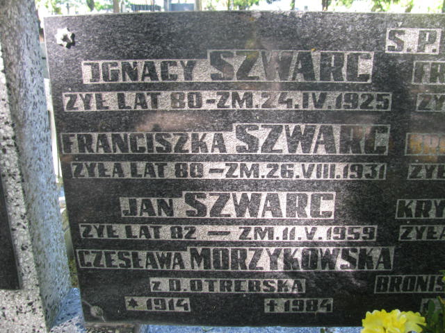  Morzykowska 1914 Częstochowa - Grobonet - Wyszukiwarka osób pochowanych