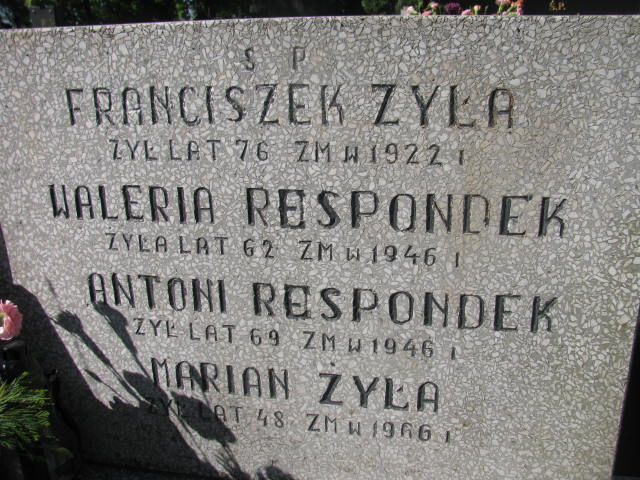  Żyła 1950 Częstochowa - Grobonet - Wyszukiwarka osób pochowanych