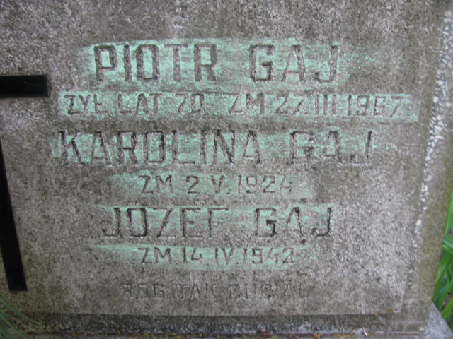  Gaj Częstochowa - Grobonet - Wyszukiwarka osób pochowanych