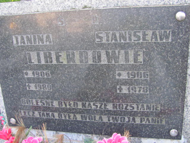  Liberda 1906 Częstochowa - Grobonet - Wyszukiwarka osób pochowanych