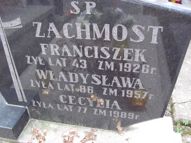  Zachmost Częstochowa - Grobonet - Wyszukiwarka osób pochowanych