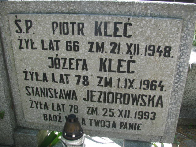  Kleć Częstochowa - Grobonet - Wyszukiwarka osób pochowanych