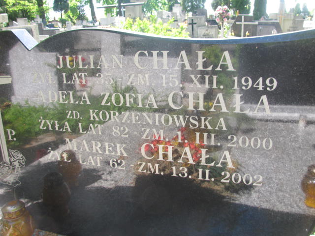  Chała Częstochowa - Grobonet - Wyszukiwarka osób pochowanych