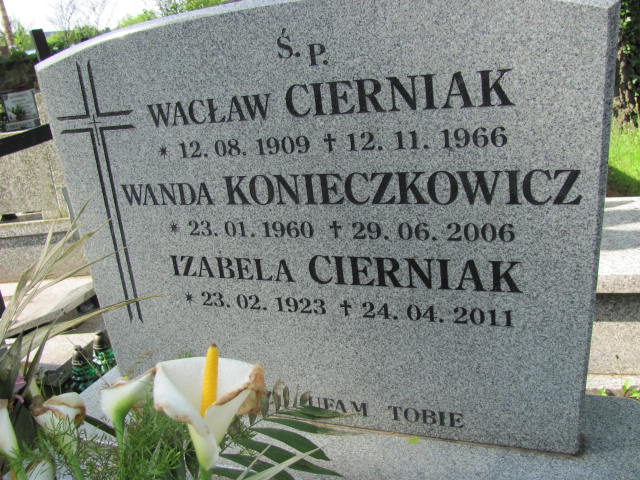 Konieczkowicz 1957 Częstochowa - Grobonet - Wyszukiwarka osób pochowanych