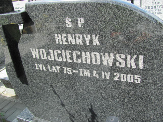 Henryk Wojciechowski 1929 Częstochowa - Grobonet - Wyszukiwarka osób pochowanych