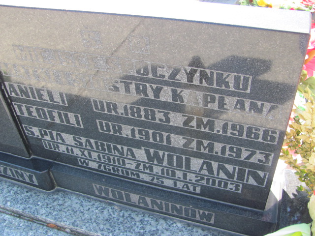  Wolanin 1905 Częstochowa - Grobonet - Wyszukiwarka osób pochowanych