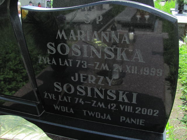  Sosińska 1926 Częstochowa - Grobonet - Wyszukiwarka osób pochowanych