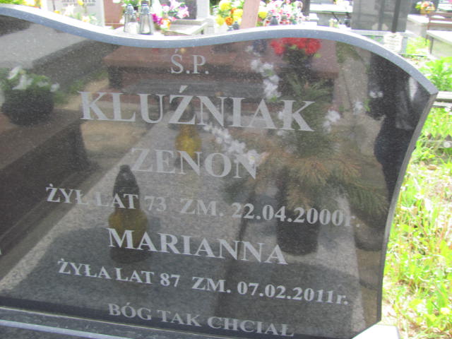  Kluźniak 1924 Częstochowa - Grobonet - Wyszukiwarka osób pochowanych