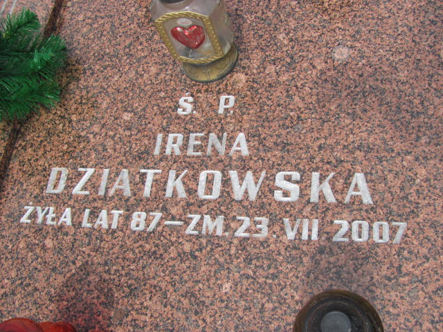 Stanisław Dziatkowski 1961 Częstochowa - Grobonet - Wyszukiwarka osób pochowanych