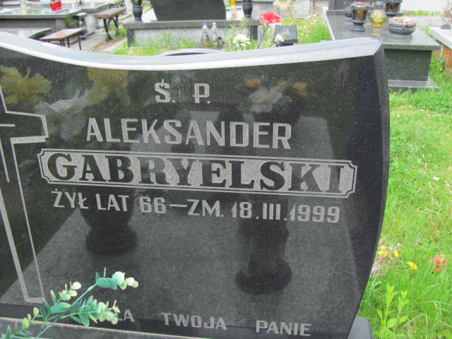  Gabryelski 1933 Częstochowa - Grobonet - Wyszukiwarka osób pochowanych