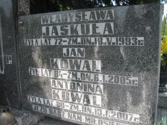  Kowal 1926 Częstochowa - Grobonet - Wyszukiwarka osób pochowanych