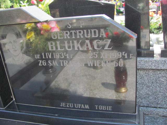 Gertruda Blukacz 1934 Częstochowa - Grobonet - Wyszukiwarka osób pochowanych