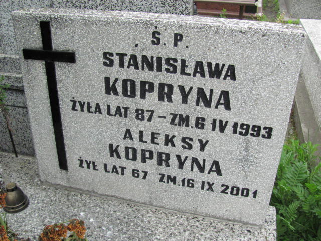 Stanisława Kopryna 1906 Częstochowa - Grobonet - Wyszukiwarka osób pochowanych