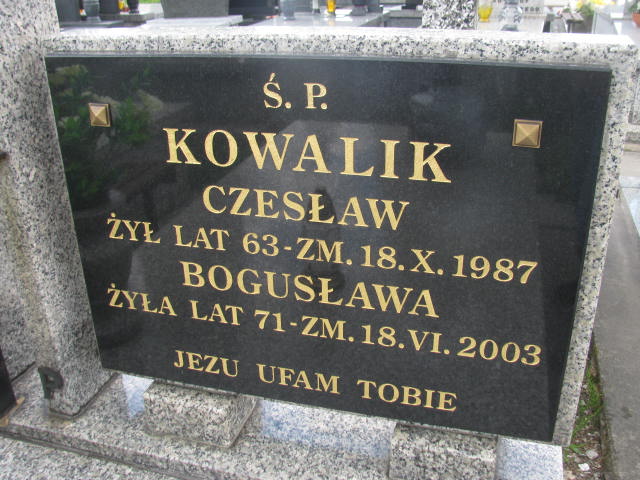  Kowalik 1924 Częstochowa - Grobonet - Wyszukiwarka osób pochowanych