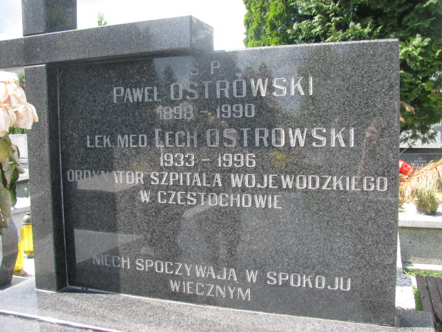 Lech Ostrowski 1933 Częstochowa - Grobonet - Wyszukiwarka osób pochowanych