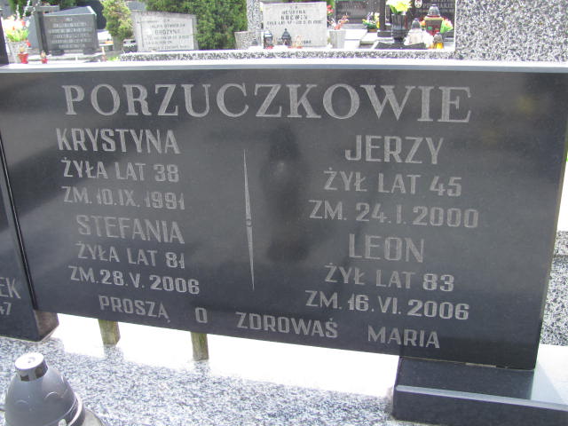  Porzuczek 1925 Częstochowa - Grobonet - Wyszukiwarka osób pochowanych