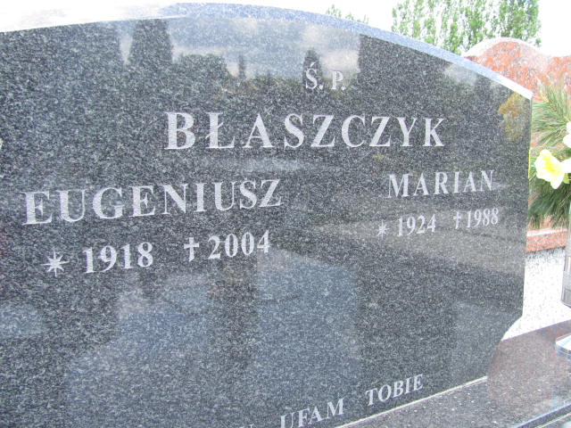  Błaszczyk 1928 Częstochowa - Grobonet - Wyszukiwarka osób pochowanych