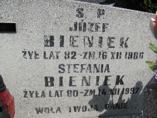  Bieniek 1917 Częstochowa - Grobonet - Wyszukiwarka osób pochowanych