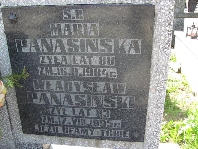  Panasińska 1896 Częstochowa - Grobonet - Wyszukiwarka osób pochowanych