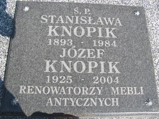 Stanisława Knopik 1893 Częstochowa - Grobonet - Wyszukiwarka osób pochowanych