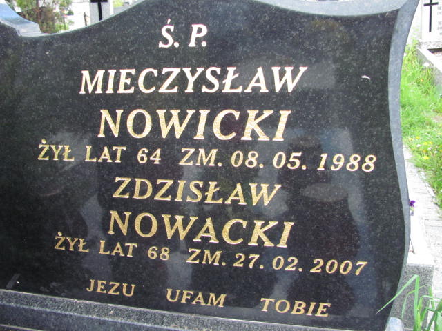  Nowacki 1939 Częstochowa - Grobonet - Wyszukiwarka osób pochowanych