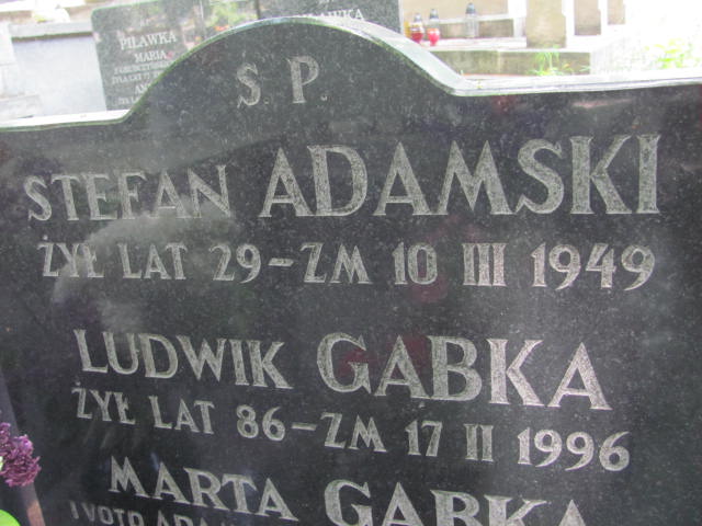  Adamski 1920 Częstochowa - Grobonet - Wyszukiwarka osób pochowanych