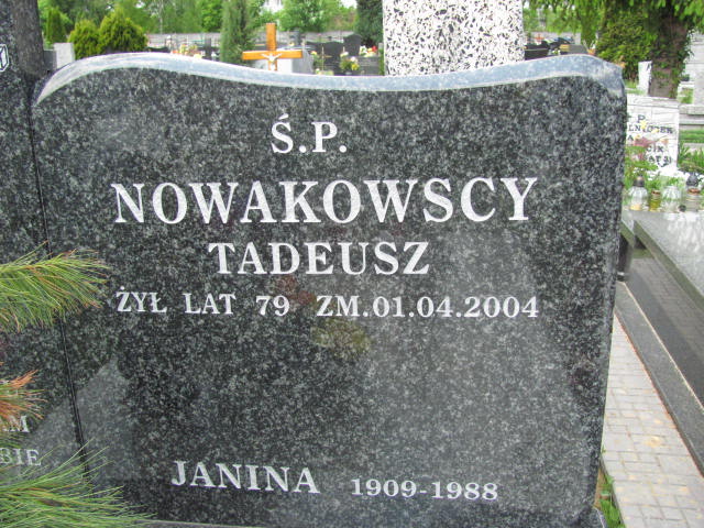 Tadeusz Nowakowski 1925 Częstochowa - Grobonet - Wyszukiwarka osób pochowanych